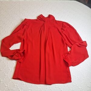 Vintage San Andres Sheer Long Sleeved Blouse,  Size M READ